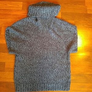 Blue slouchy turtle neck